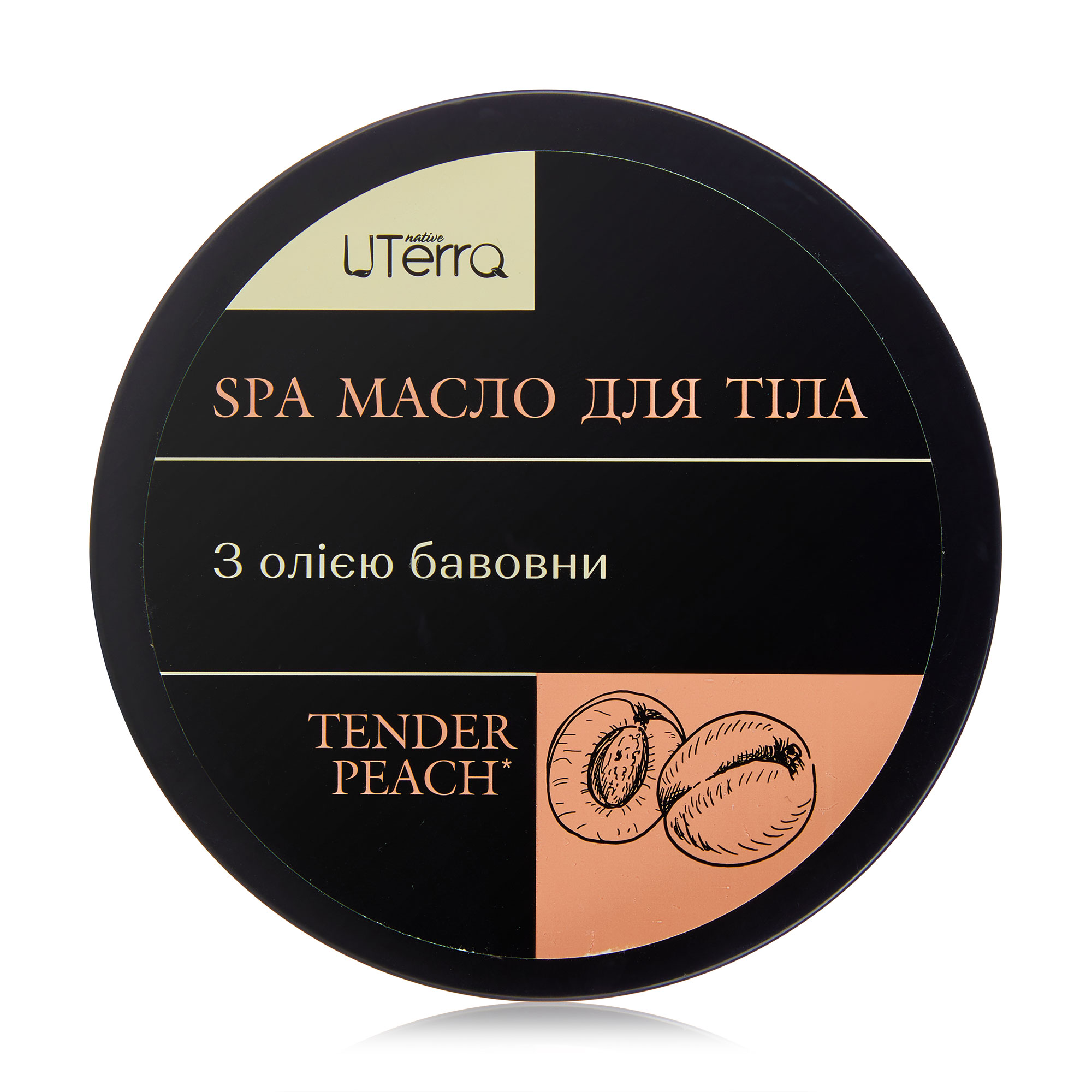 Масло для тіла Tender Peach з олією бавовни UTerra native SPA, 250 мл